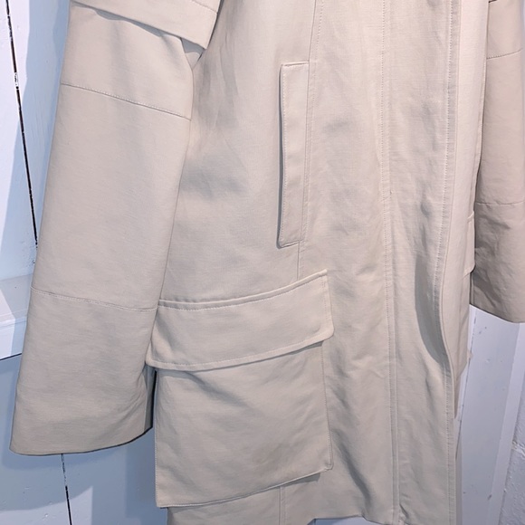 Vince Camuto Lined Trench Coat Removable Sleeves and Arms Women’s Size M - Picture 4 of 15